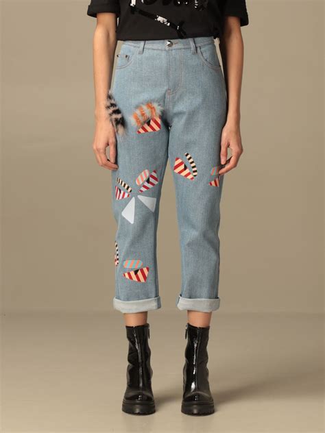 jeans fendi fiori|fendi clothing for women.